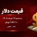 جدول قیمت دلار، یورو و درهم در سه شنبه ۱۹ خرداد ۱۴۰۵ با کاهش ۱.۱۳ درصدی